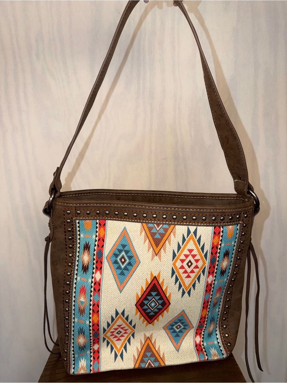Montana West Boho South Western Aztec Print Full Zip Purse